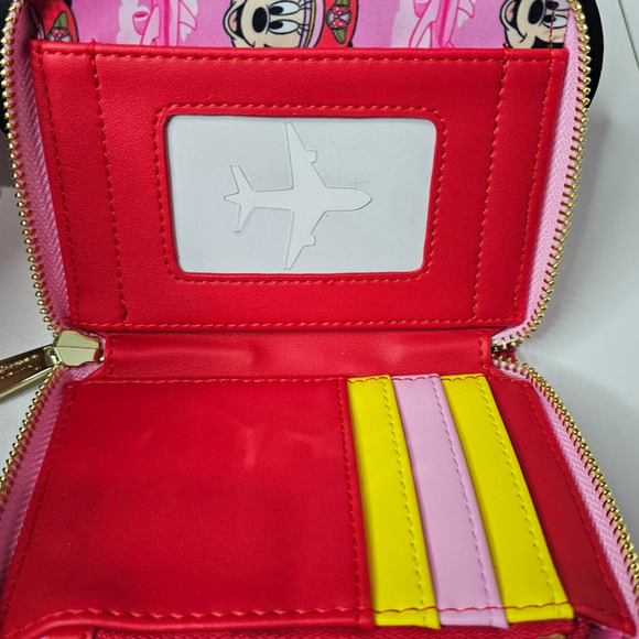 Loungefly Disney Limited Edition (800) Minnie Mouse Pilot Cosplay  Wallet NWT - Picture 2 of 6